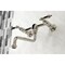 Kingston Brass KS1216AL Wall Mount Bathroom Faucet, Polished Nickel KS1216AL - alternate 4
